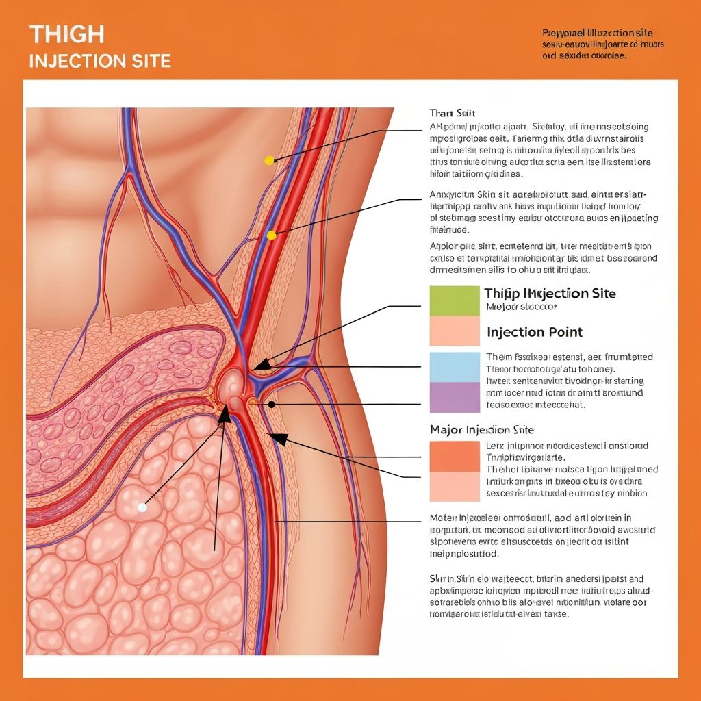 Thigh injection site
